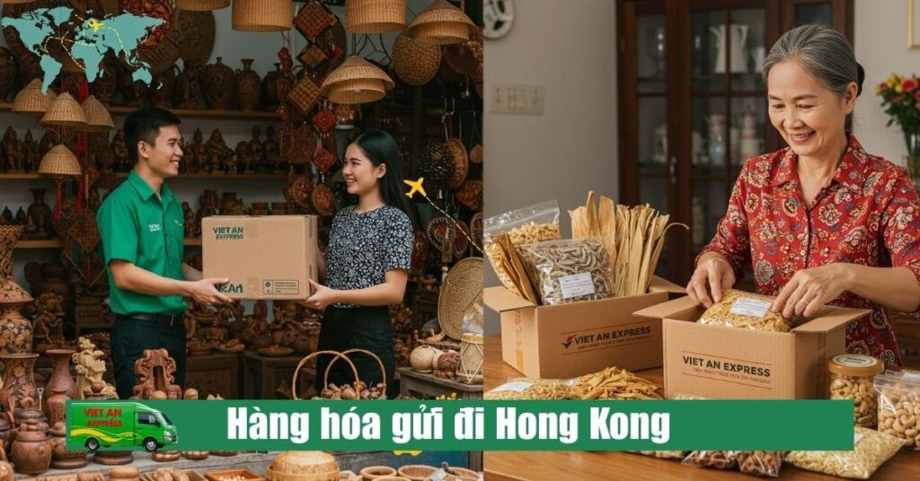 hàng hóa gửi đi Hong Kong