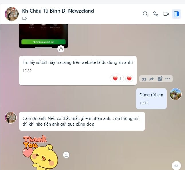 Nhận xét của khách hàng khi gửi hàng di New Zealand