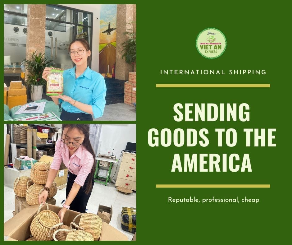 Sending goods to the US, the freight price is 225,000VND/kg Sending goods to the America