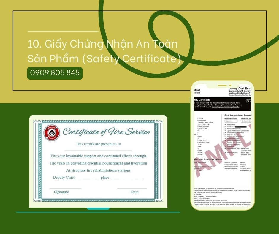 Danh Sách Giấy Tờ Cần Thiết Xuất Khẩu Sang UK. Hướng Dẫn Chi Tiết giay chung nhan an toan san pham