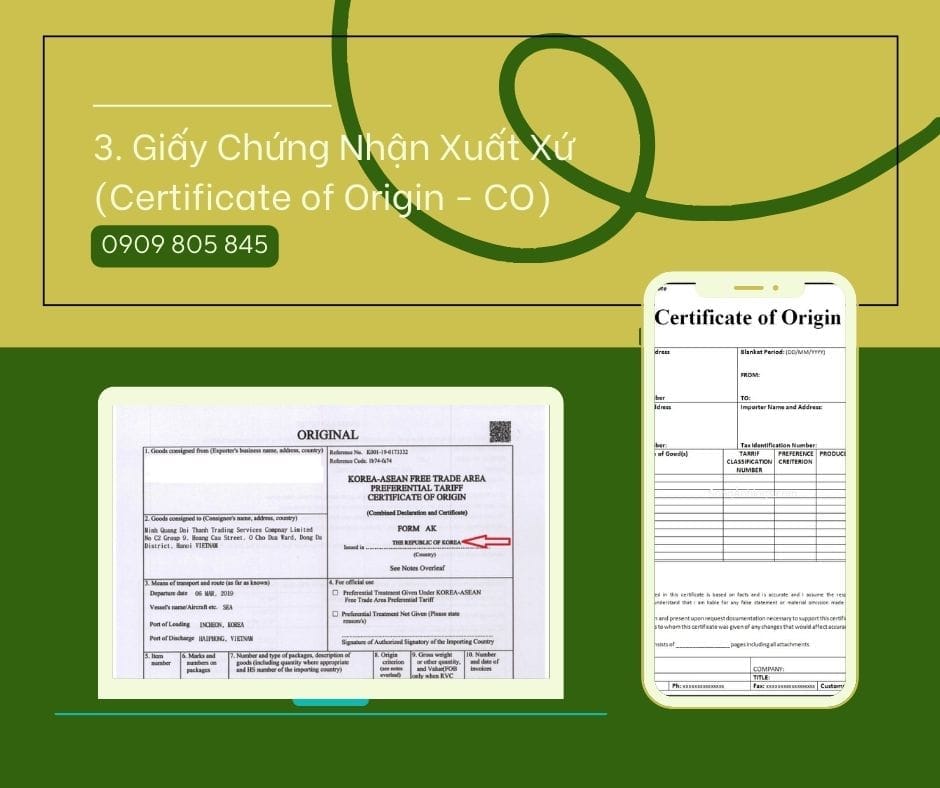 Danh Sách Giấy Tờ Cần Thiết Xuất Khẩu Sang UK. Hướng Dẫn Chi Tiết 3. Giấy Chứng Nhận Xuất Xứ (Certificate of Origin - CO)