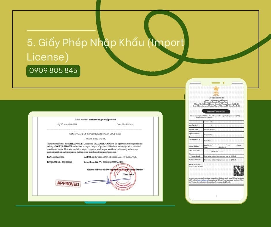 Danh Sách Giấy Tờ Cần Thiết Xuất Khẩu Sang UK. Hướng Dẫn Chi Tiết giay phep nhap khau