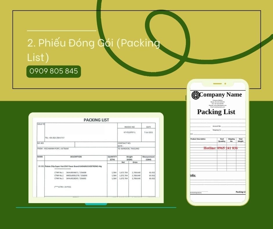 Danh Sách Giấy Tờ Cần Thiết Xuất Khẩu Sang UK. Hướng Dẫn Chi Tiết phieu dong goi