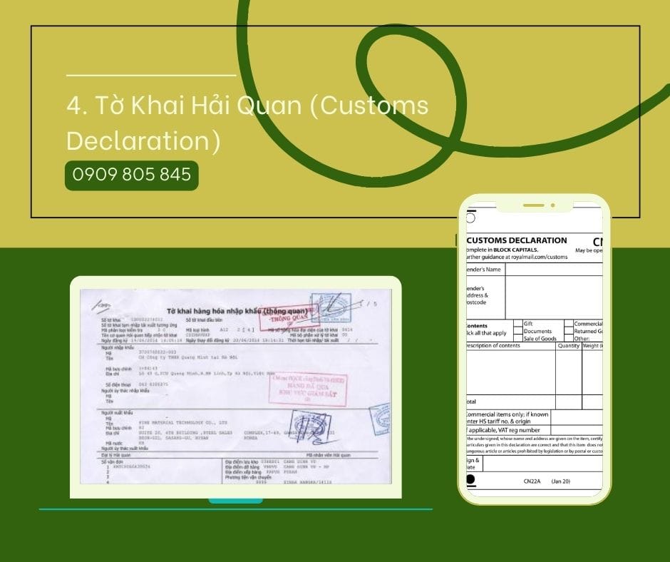 Danh Sách Giấy Tờ Cần Thiết Xuất Khẩu Sang UK. Hướng Dẫn Chi Tiết to khai hai quan