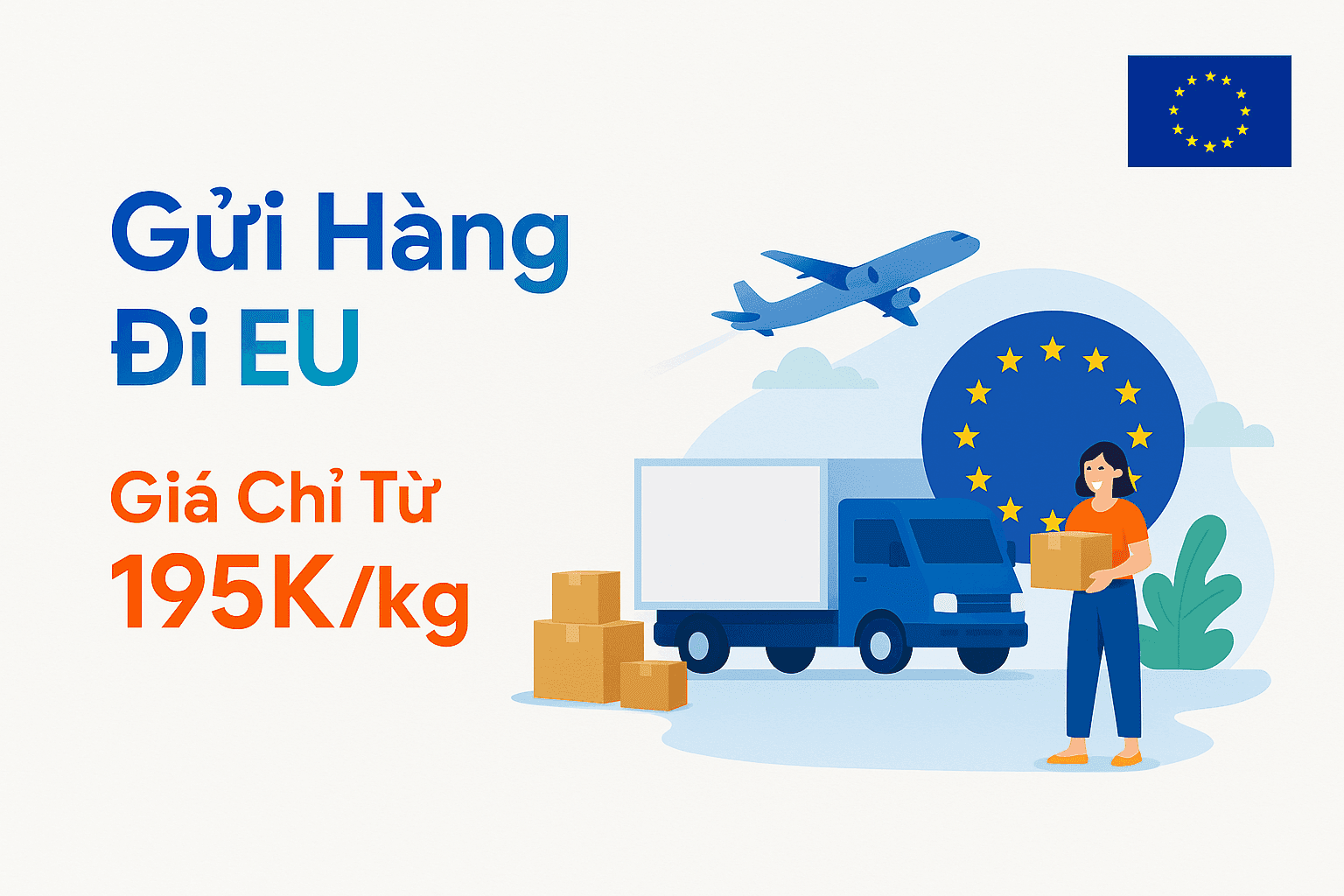 Gửi hàng đi Eu, các nước khối eu